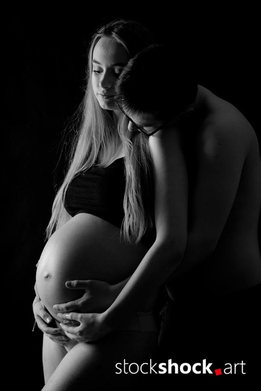Young pregnant woman - stock image
