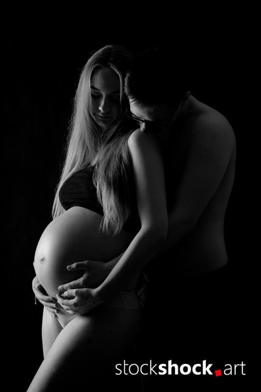 Young pregnant woman - stock image