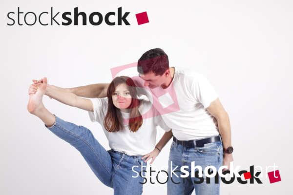 Family in studio, stock image, jowita niemczyk