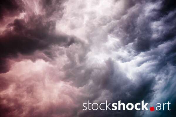 sky, dark sky, storm, clouds - stock image