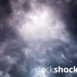 sky, dark sky, storm, clouds - stock image