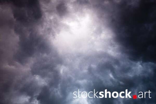 sky, dark sky, storm, clouds - stock image