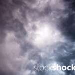 sky, dark sky, storm, clouds - stock image