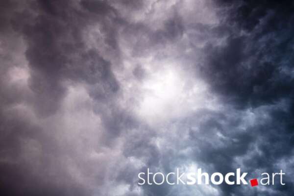 sky, dark sky, storm, clouds - stock image