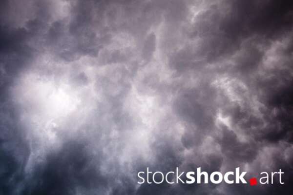 sky, dark sky, storm, clouds - stock image
