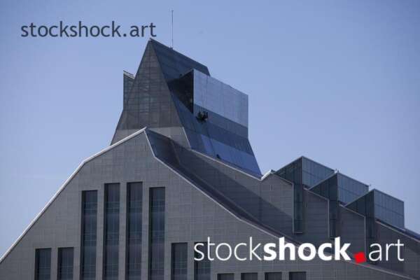Riga, Latvia. National Library, architecture, stock image