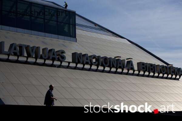 Riga, Latvia. National Library, architecture, stock image