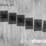 Abstract shadows on the glass, stock image