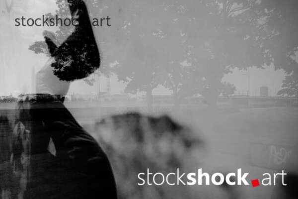 Reflection of a mirror, stock image, abstactions