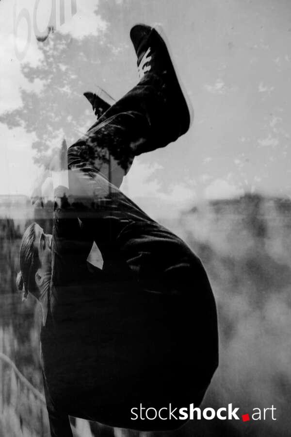 Reflection of a mirror, stock image, abstactions