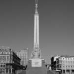 Riga, Latvia, the Freedom Monument, stock image