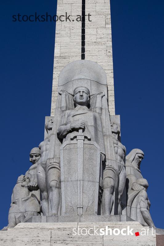 Riga, Latvia, the Freedom Monument, stock image