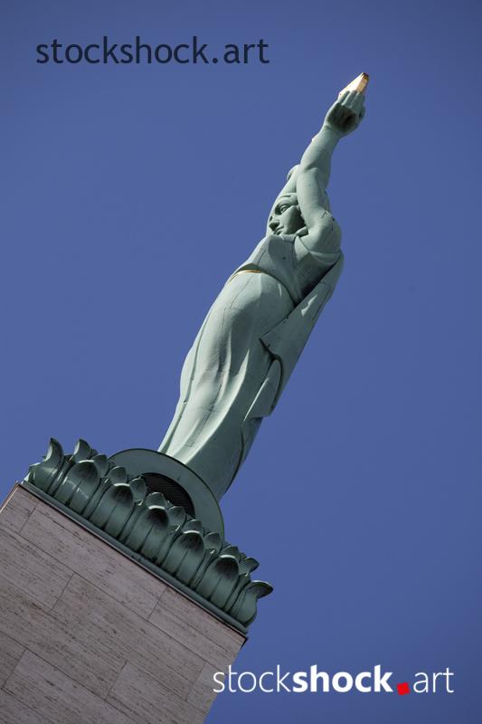Riga, Latvia - the Freedom Monument, stock image