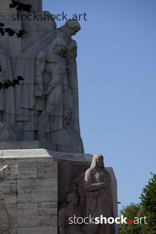 Riga, Latvia, the Freedom Monument, stock image