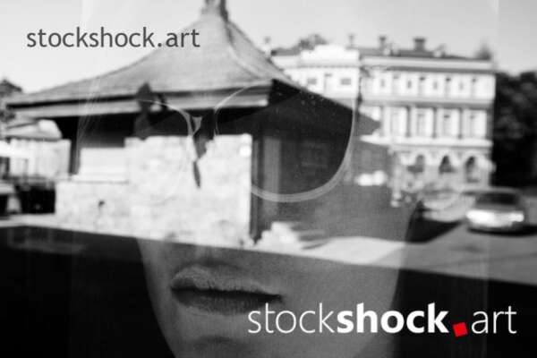 Reflection of a mirror, stock image, abstactions