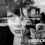 Reflection of a mirror, stock image, abstactions