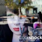 Reflection of a mirror, stock image, abstactions