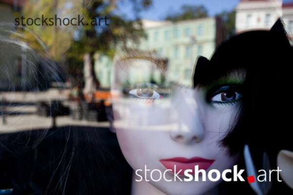 Reflection of a mirror, stock image, abstactions