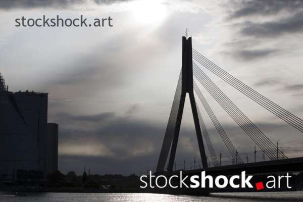 Vanšu Bridge, Riga, Latvia