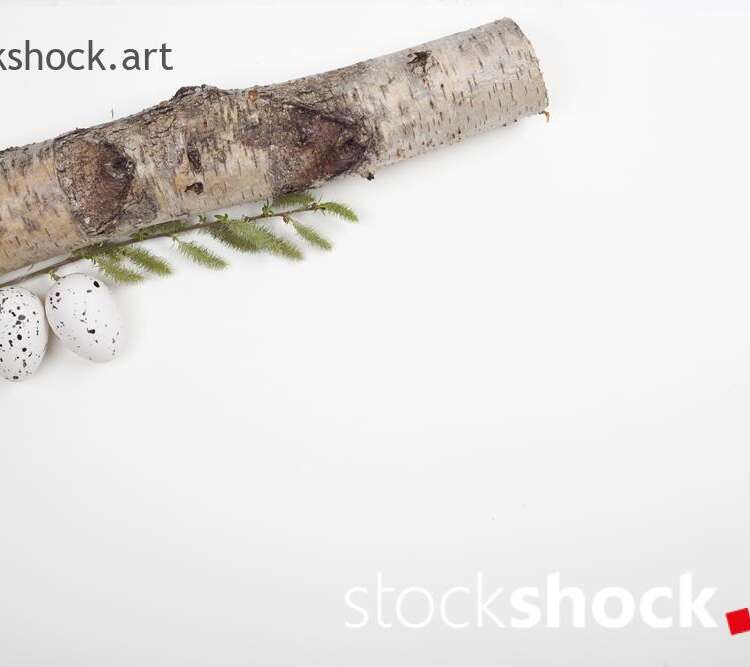 Easter. Eggs on a wooden stand, on a white background