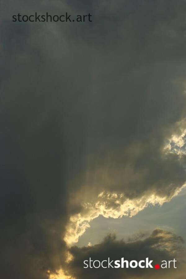 sky, dark sky, storm, clouds - stock image