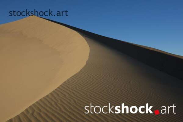 Sahara, sand, desert, blue sky, stock image