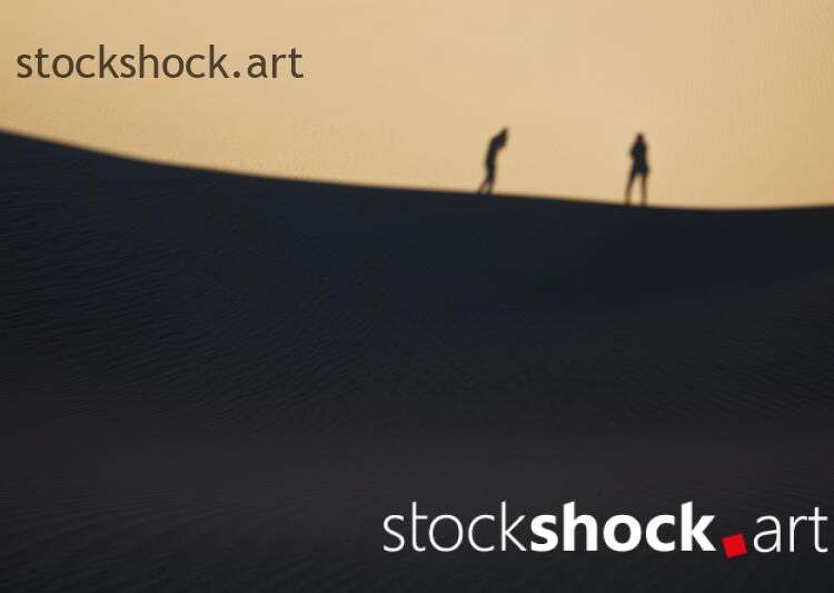 People in the dunes. shadows, Desert, Sahara.