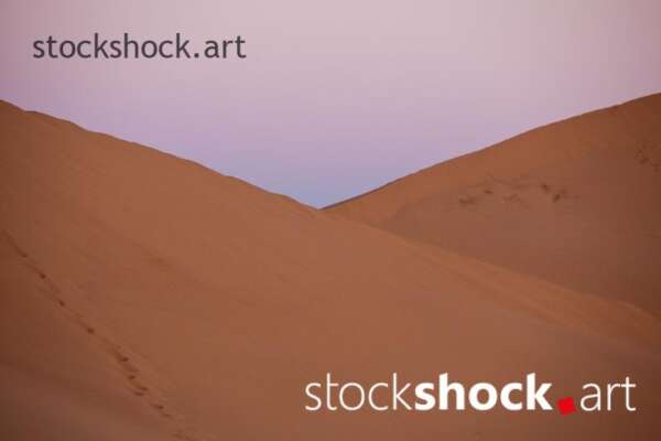 Sahara, sand, desert, sunset, stock image