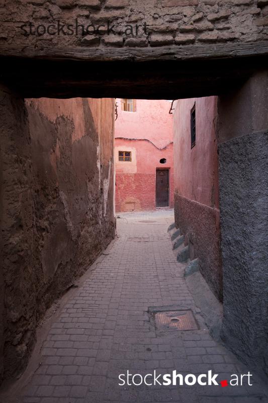 Narrow streets of Morocco - stock image