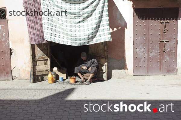 Typical street shop in Marrakech
