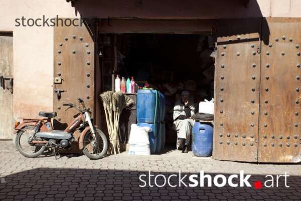 A carpenter's shop in Marrakech