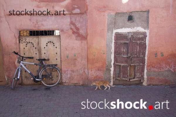Bicycle on a charming Moroccan street