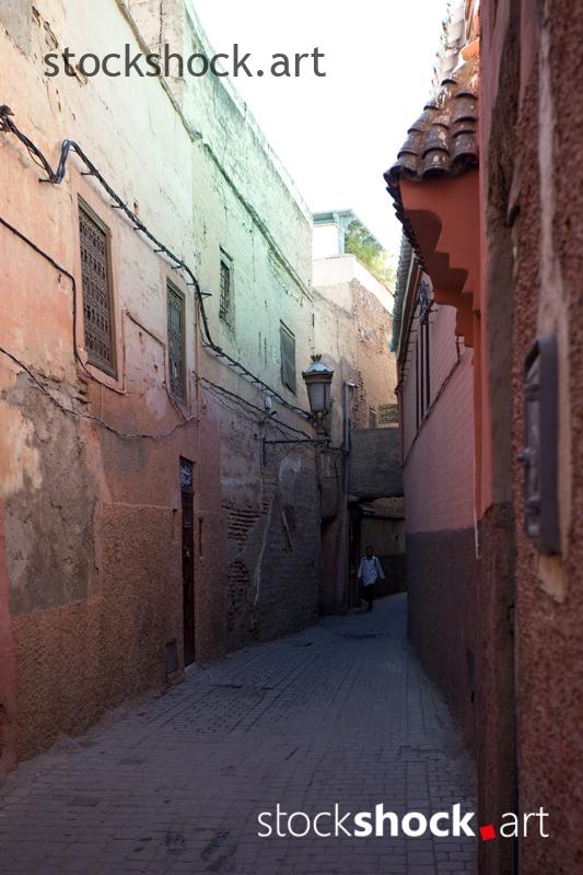 Narrow streets of Morocco - stock image