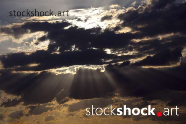 sky, dark sky, storm, clouds - stock image