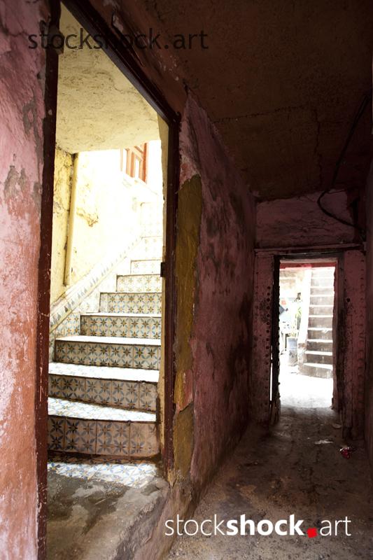 Narrow streets of Morocco - stock image