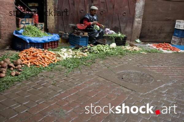 Street bazaar in Marrakesh