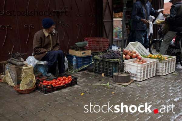 Street bazaar in Marrakesh