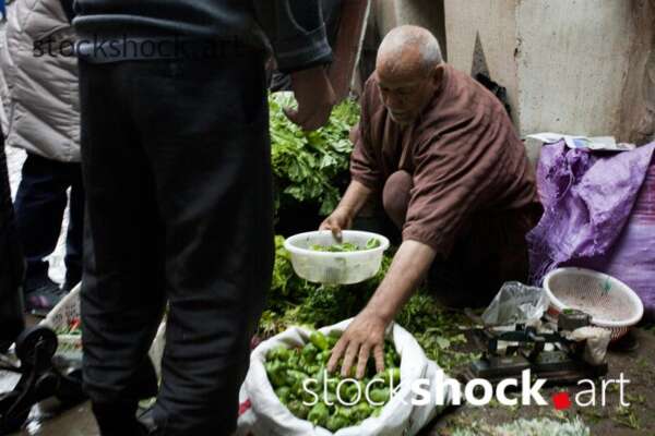 Street bazaar in Marrakesh