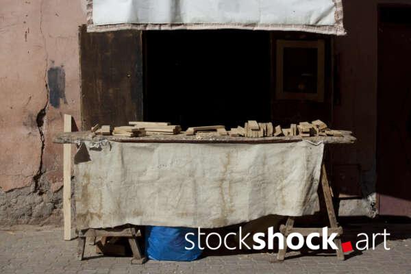 A carpenter's shop in Marrakech