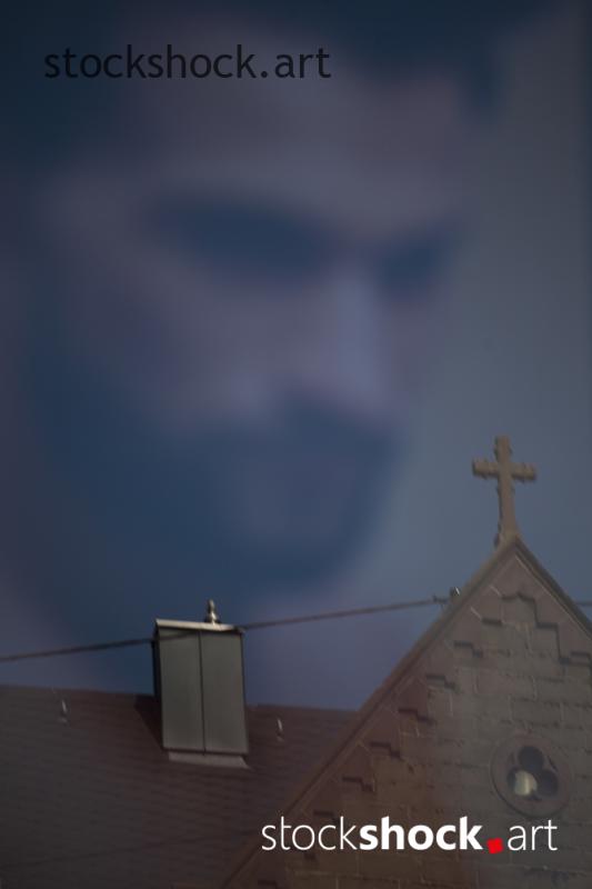 Reflection of a mirror, stock image, abstactions