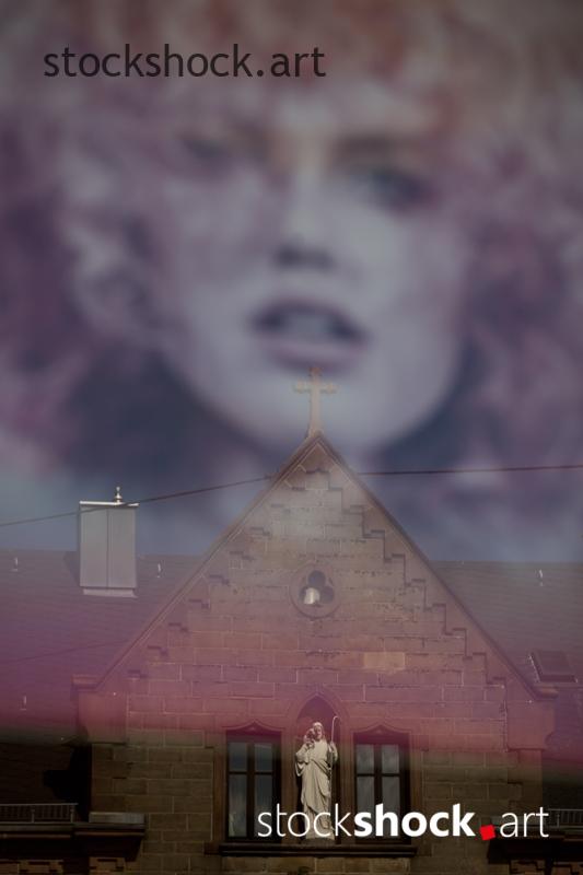 Reflection of a mirror, stock image, abstactions