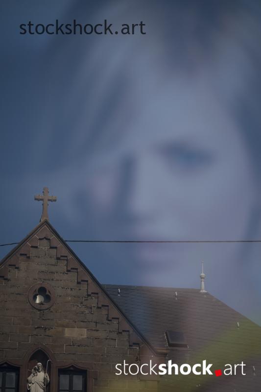 Reflection of a mirror, stock image, abstactions