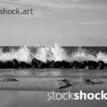 Poland, Gdansk, Baltic Sea, wave, rock