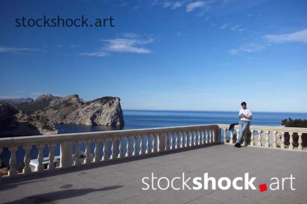 View of the Mediterranean Sea from Majorca – stock image