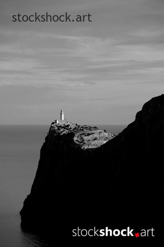 Majorca, view of the lighthouse in the Mediterranean Sea – stock image