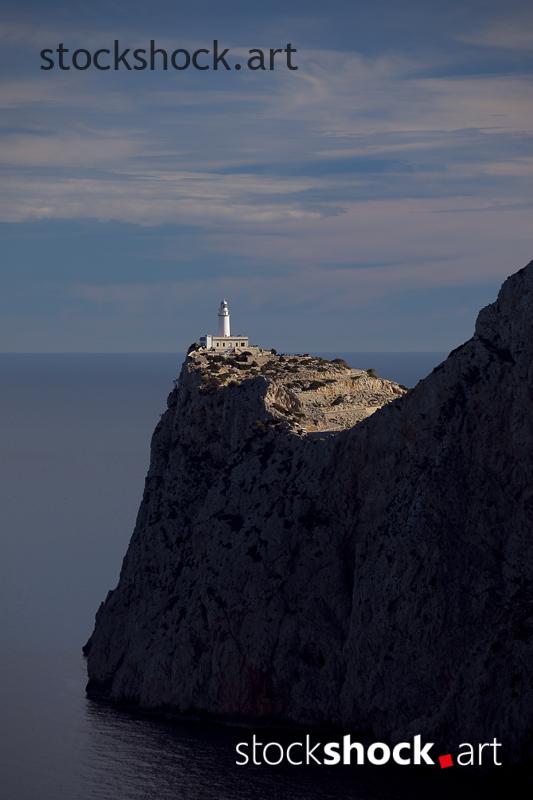 Majorca, view of the lighthouse in the Mediterranean Sea – stock image