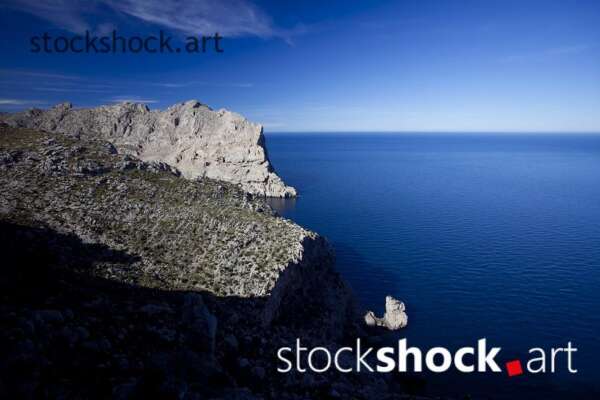 Majorca, view of the Mediterranean Sea - stock image