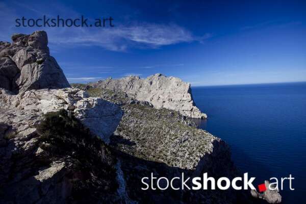Majorca, view of the Mediterranean Sea - stock image