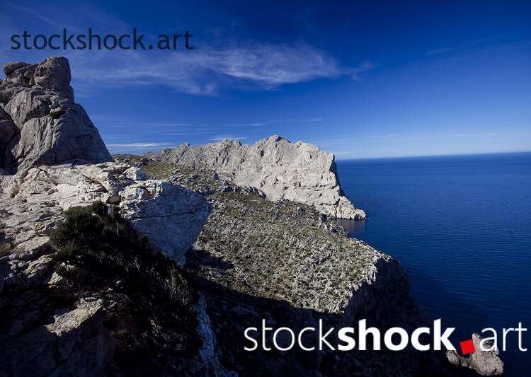 Majorca, view of the Mediterranean Sea - stock image