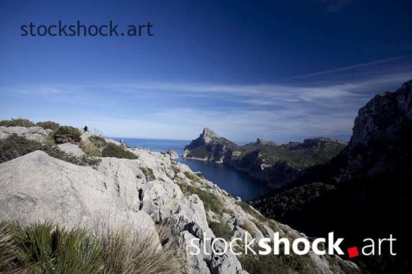 Majorca, view of the Mediterranean Sea - stock image